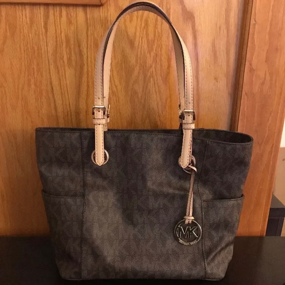 Michael Kors East/West signature tote and wallet